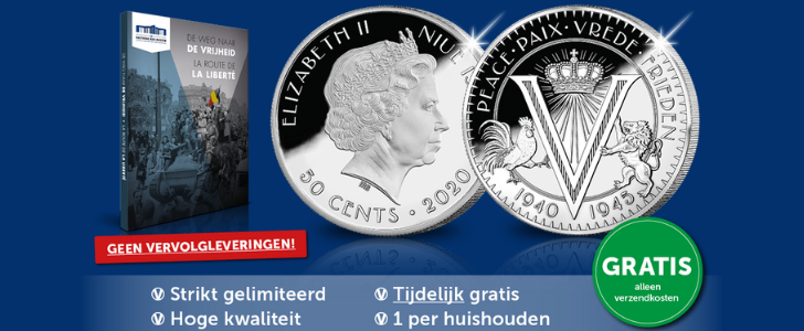 ontploffen doel periscoop Gratis nationale herdenkingsmunt Belgisch Munthuis | GRATIS.be