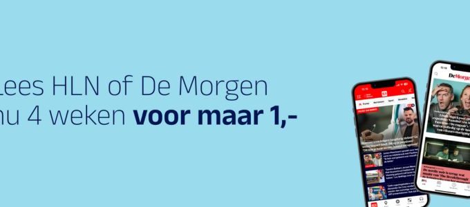 Lees 4 weken HLN of De Morgen digitaal voor € 1